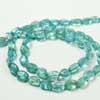Natural Green Apatite Smooth Oval Beads Strand Length 14 Inches and Size 6mm to 8mm approx.
